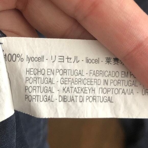 Zara Men Shirt Blue Relaxed Fit Button Down 100% Lyocell Long Sleeve Small - Picture 7 of 13